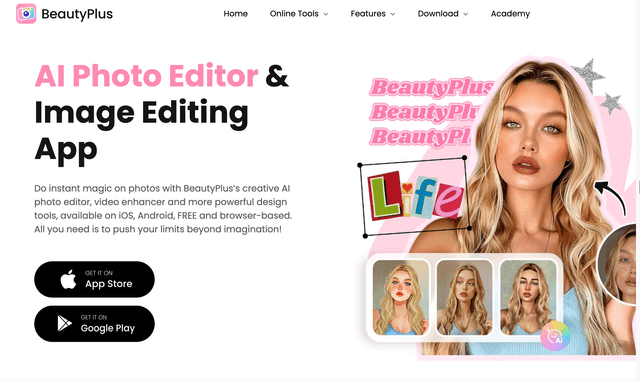 Beauty Plus: AI Photo Editor & Image Editing App