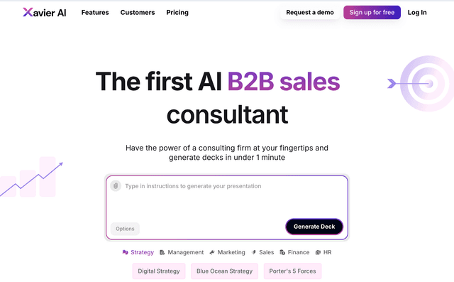 Xavier AI : The first AI B2B sale consultant