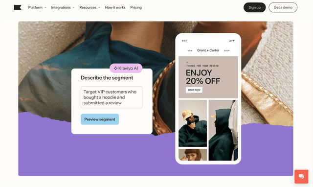 Klaviyo is a customer engagement platform
