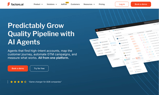 Factors.ai Predictably Grow Quality Pipeline with AI Agents