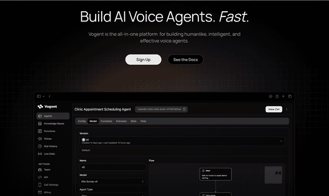 Vogent: The all-in-one platform for voice AI