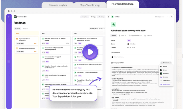 Squad AI :The AI product manager tool that turns ideas into roadmaps.
