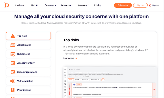 Plerion :Manage all your cloud security concerns with one platform