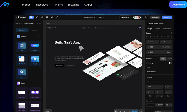 Momen No-Code Web App Builder, Full-Stack from Front to Back