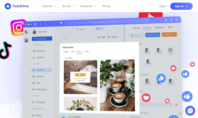 Create content at scale. Social media using AI & Automation.