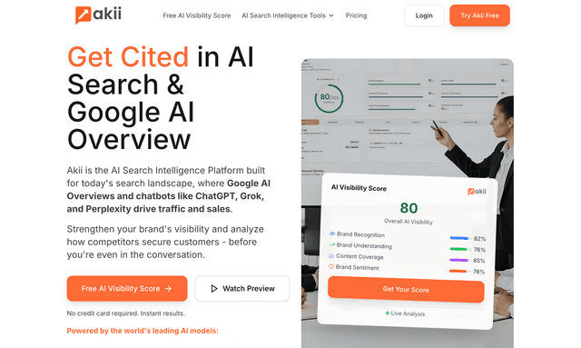 Akii: Get Cited in AI Search & Google AI Overview