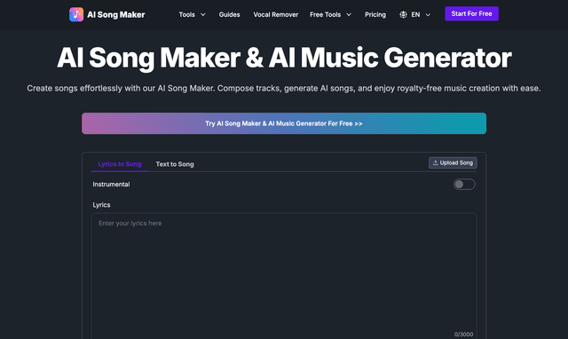 AI Song Maker & AI Music Generator