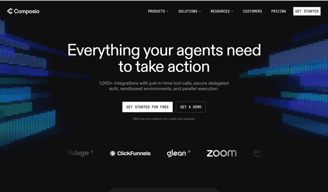 Composio Your agent acts. We'll handle the rest.