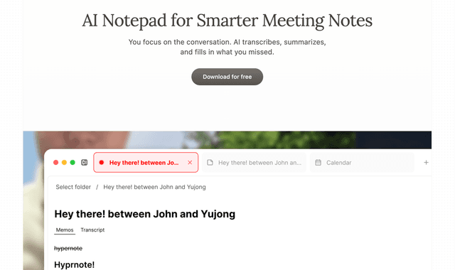 Char: AI Notepad for Smarter Meeting Notes