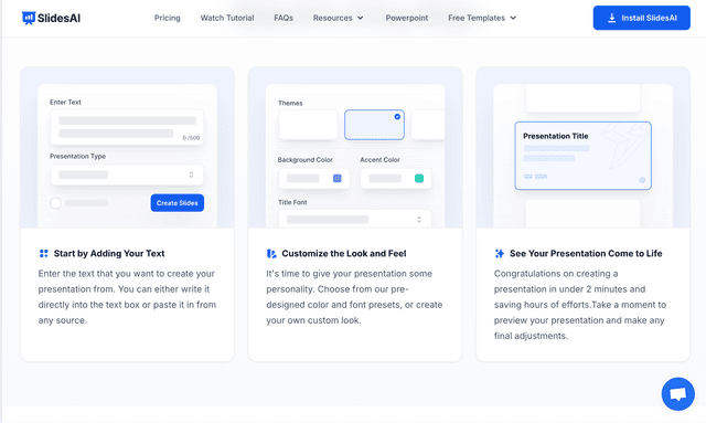 SlidesAI :AI Presentation Maker for Google Slides and PowerPoint