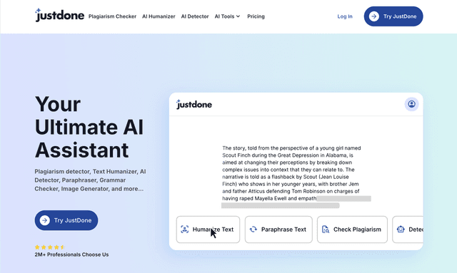 Justdone Your Ultimate AI Assistant