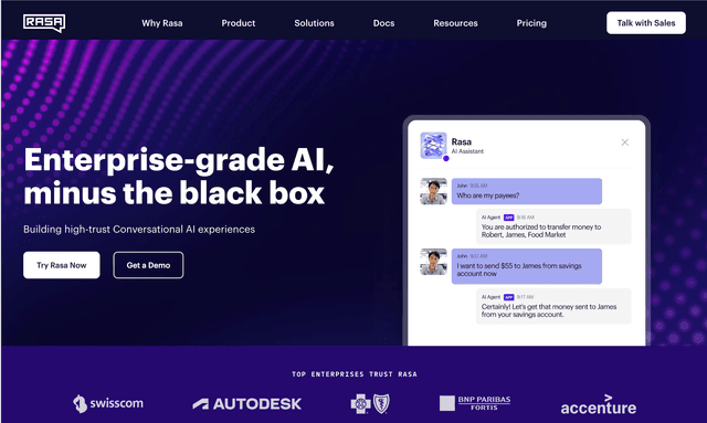Rasa: Enterprise-grade AI, minus the black box