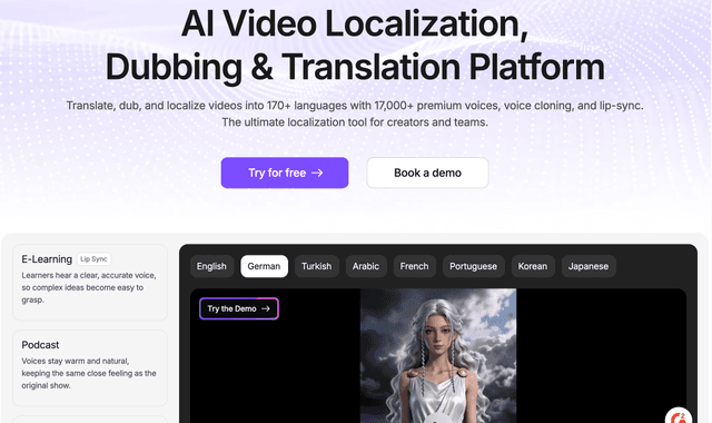 VMEG AI is an AI-powered video localization platform