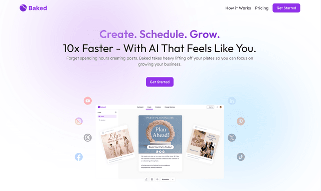 Baked :AI Powered Social Media Content That Sounds Just Like You