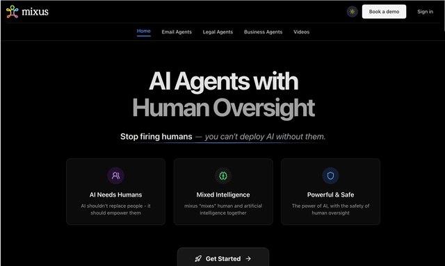 Mixus: AI Agents with Human Oversight