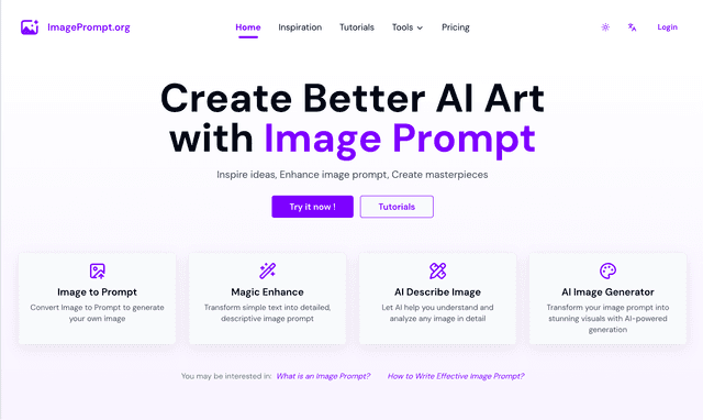 Imageprompt.org:AI creative platform