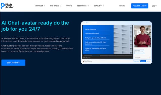 Pitch Avatar Personalize, localize and transform content with avatars and voice-overs.