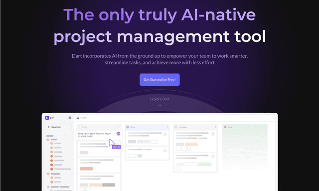 Dart: The only truly AI-native project management tool