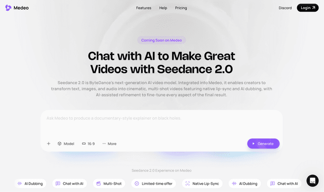 Medeo: One Click to Pro Videos