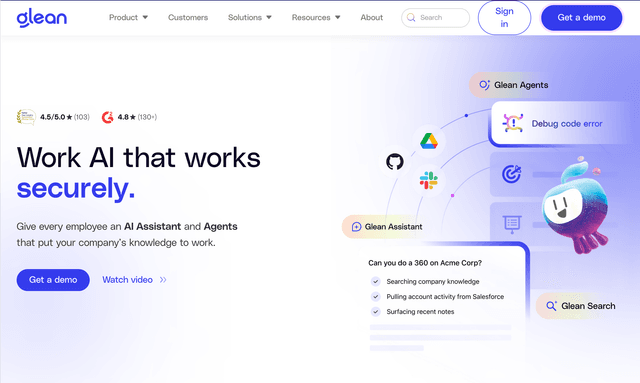 Glean: The Work AI platform connected to all your company data
