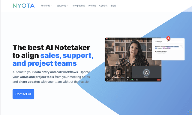 Nyota AI: AI-powered meeting notes, planning and insights for a more productive workflow.