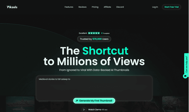 Pikzels AI Thumbnail Maker