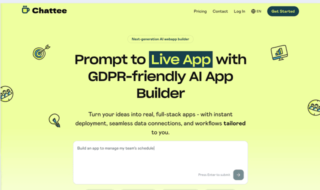 Chattee :Turn your ideas into real, full-stack apps 