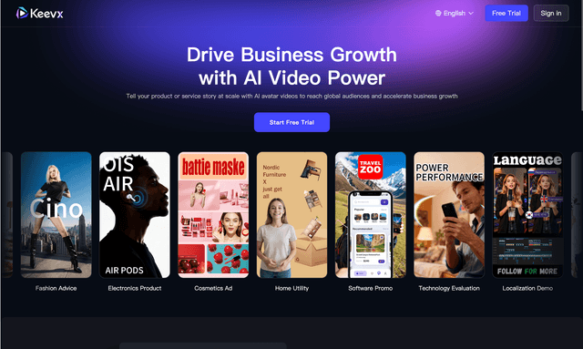 Keevx: Drive Business Growth with AI Video Power