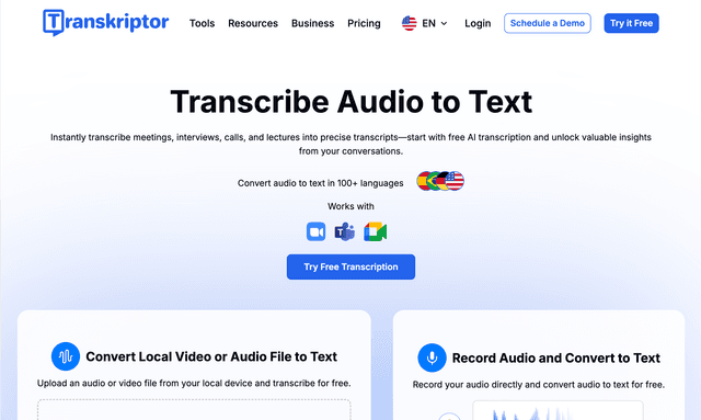 Transcribe Audio to Text
