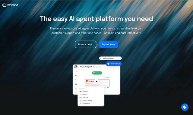 Wot Not : The easy AI agent platform you need