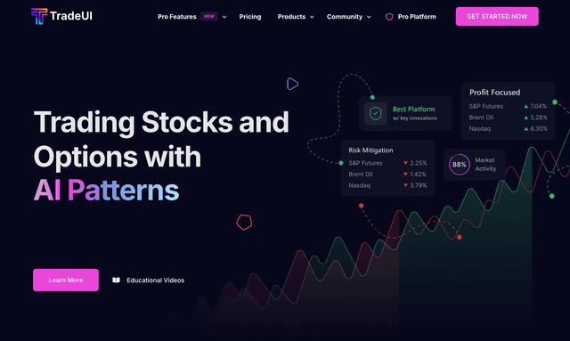Trade UI: Trading Stocks and Options with AI Patterns
