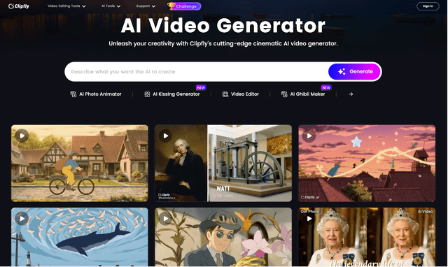 Clipfly AI Video Generator