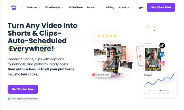 Taja AI : Turn Any Video into Shorts & Clips- Auto-Scheduled  everywhere!