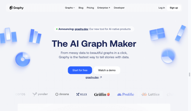 Graphy is an AI-powered graph maker.
