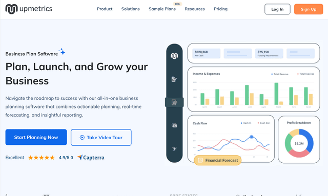 Upmetrics AI: Plan, Launch, and Grow your Business
