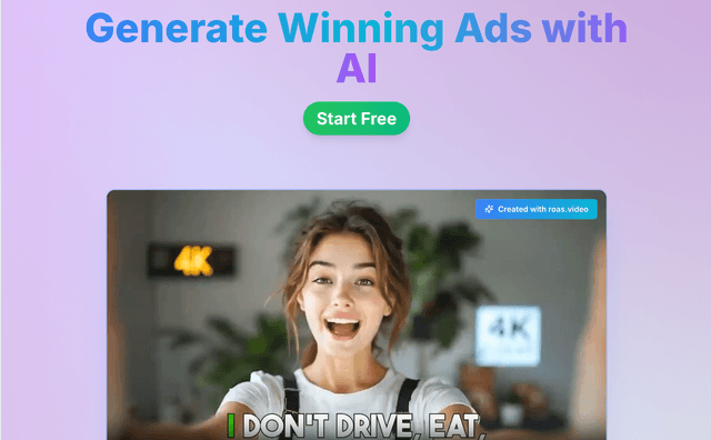 Roas.video: Generate Winning Ads with AI