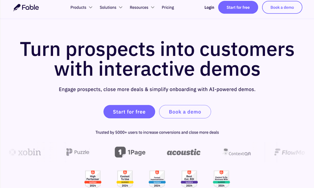 Turn prospects into customers with interactive demos