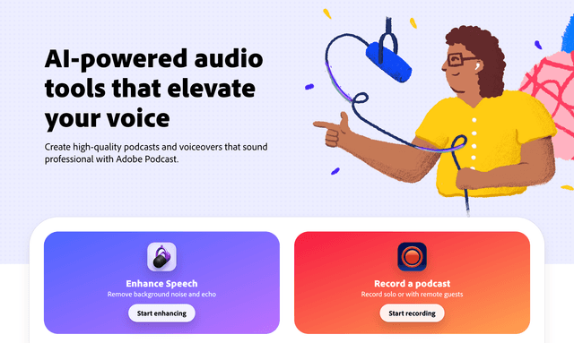 Adobe podcast : AI-powered audio tools that elevate your voice