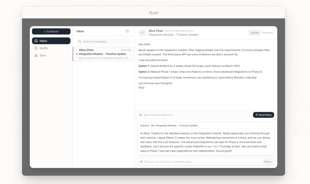 Ayari: AI-powered executive assistant