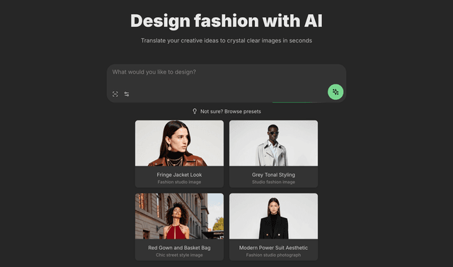 Design fashion with AI
