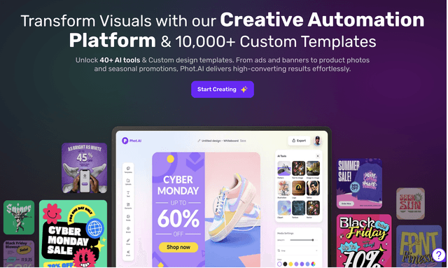 Phot.ai :Transform Visuals with our Creative Automation