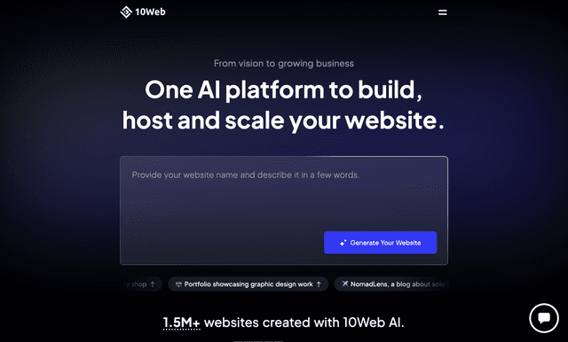 10 Web: One AI platform to build, host and scale your website.