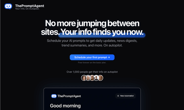 The Prompt Agent:Schedule your AI prompts and get results when you need them