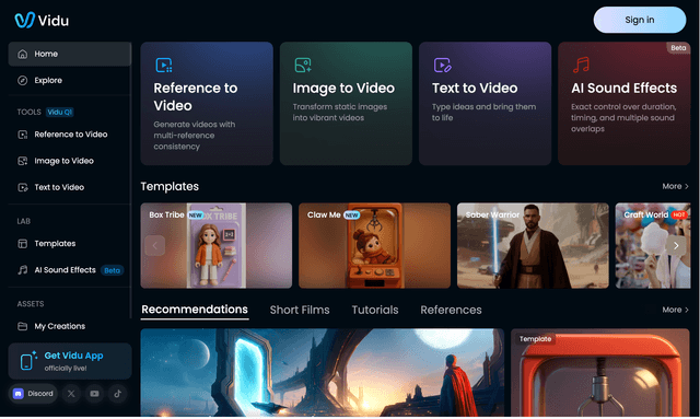 Vidu: All-in-One AI Image & Video Creation Platform