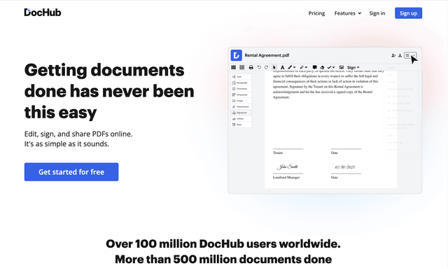 DocHub: Getting documents done has never been this easy