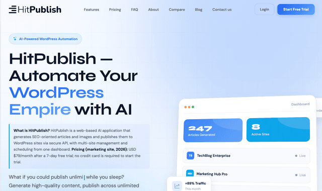 Hit Publish :From Idea to Published, in Seconds