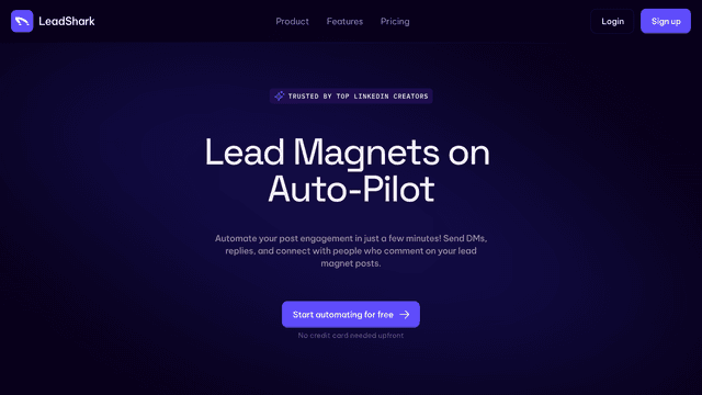 Lead Shark lead magnets on Auto Pilot.