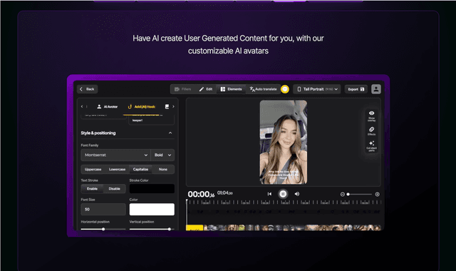 Send Short AI  create user generated content.