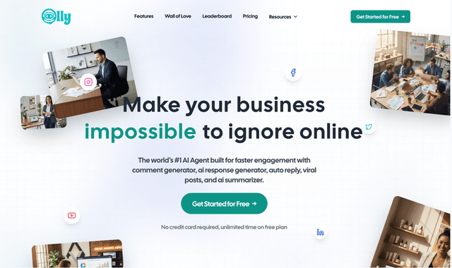 Olly.social :AI‑powered social media assistant