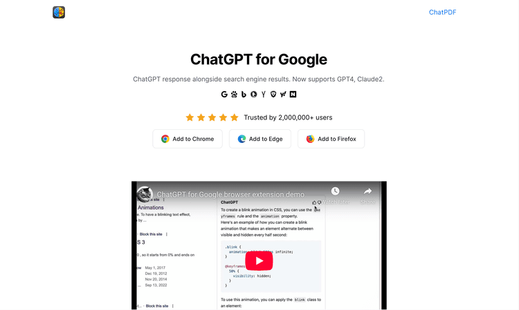 ChatGPT for Google